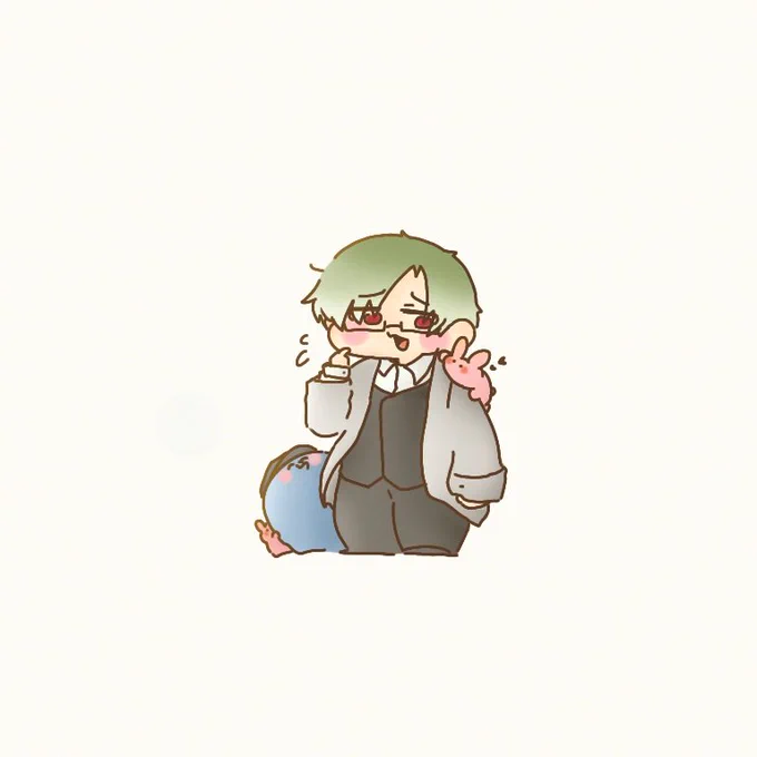#ストグラファンアート 肩乗りうさぎ 