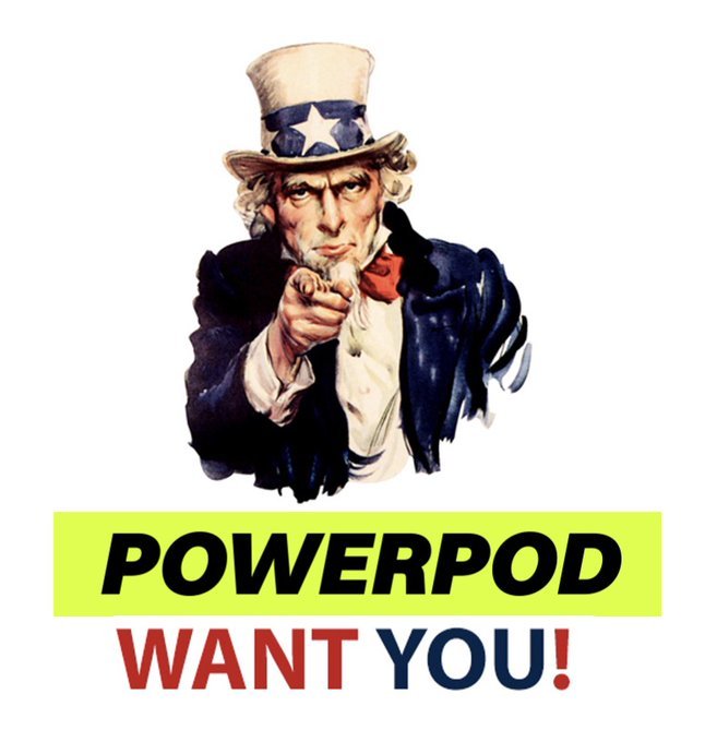 Are you a social butterfly who can make a fun space for all? Or a talented artist who can craft content that dazzles all? 

@PowerPod_People is hiring right now! 🔥

Send your CV to contact@powerpod.pro

Read more about this; ⤵️
medium.com/@PowerPod_17/p…

#PowerPod #HiringNow