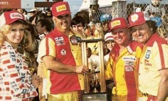 Cale Yarborough and Junior Johnson celebrate after winning the 1976 Gwyn Staley 400 at North Wilkesboro Speedway! 🏁

 #nascar #vintagenascar #nascarthrowback #nascarracing #motorsports #nascarhistory