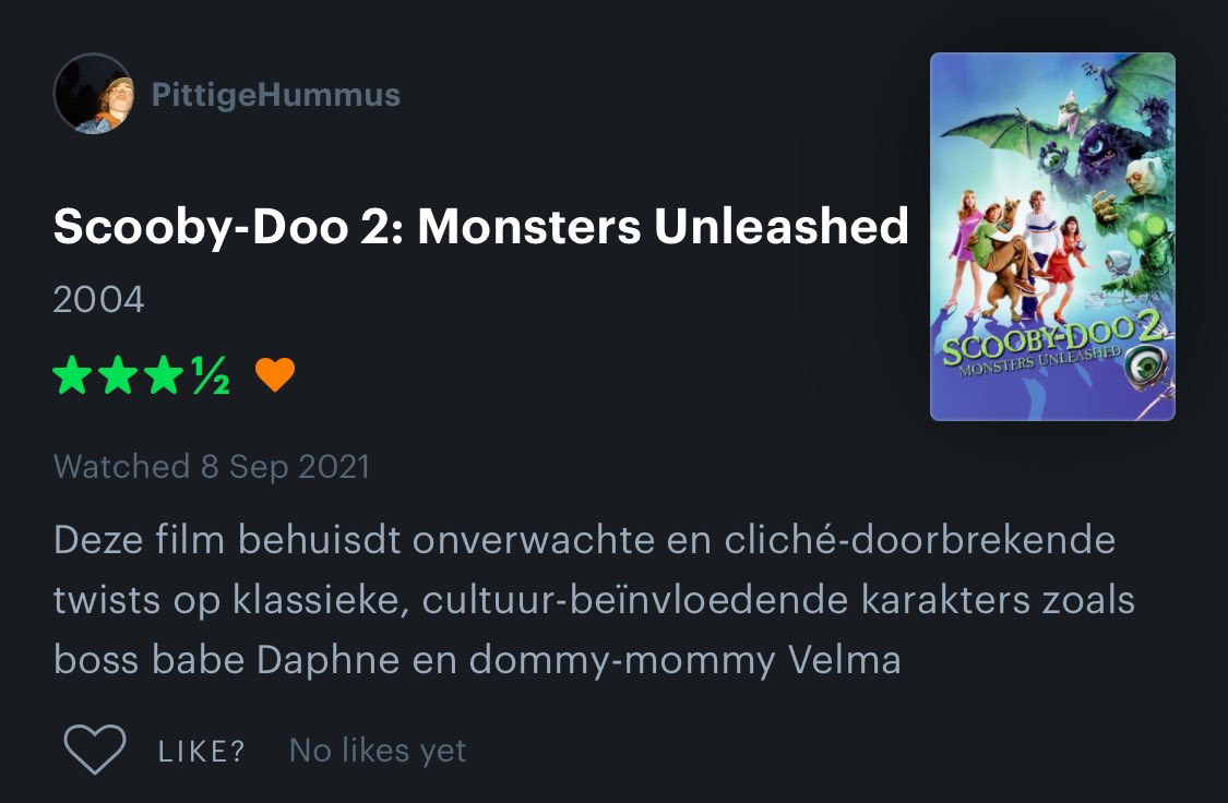 nlletterdoos's tweet photo. Scooby-Doo 2: Monsters Unleased (2004) https://t.co/UAk6rufS9e