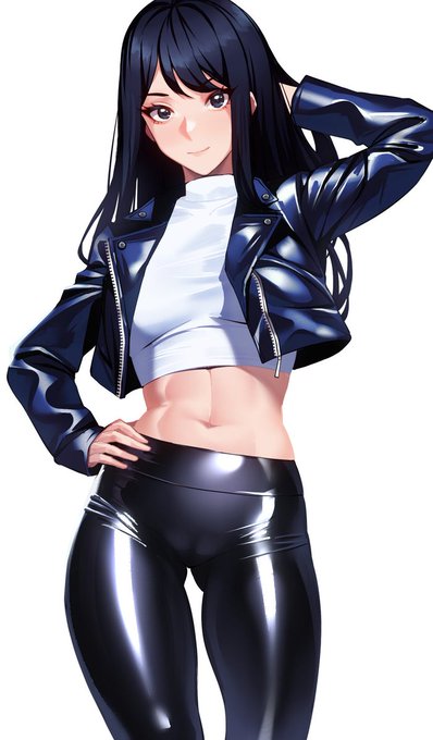 レザーなパンツのお姉さん 