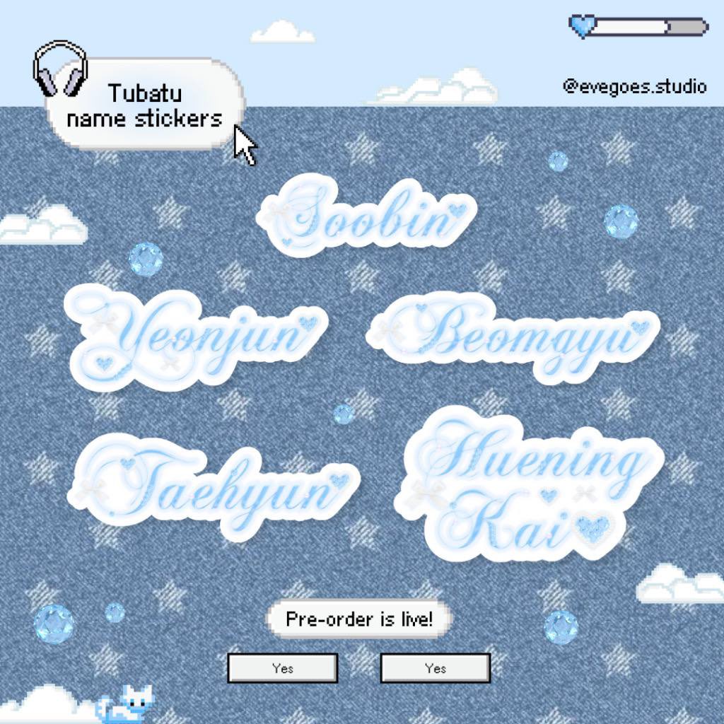 kpopdishopee's tweet image. Txt name stickers ni cantikk! 😍 #cutestickers #pasartxt

Nah link:
shope.ee/20WJOJhbvJ