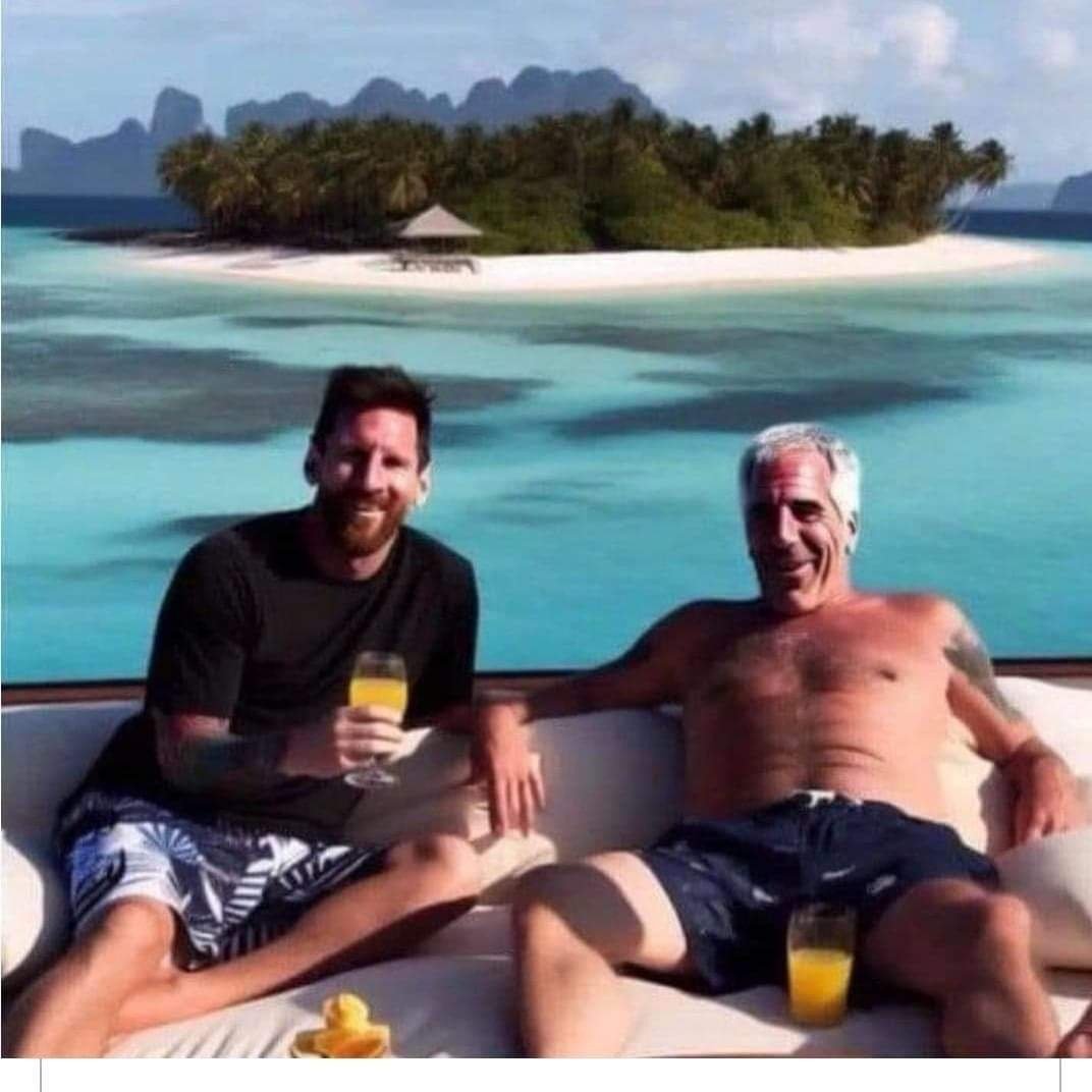 THE INTER MIAMI TEAM FOOTBALL PLAYER MESSI WAS ON EPSTEIN ISLAND NOW YOU KNOW WHY FIFA HELPED MESSI