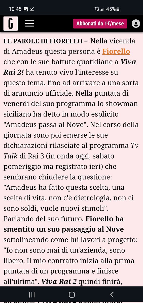 Oggi da noi @Fiorello aggiungerà alcuni dettagli interessanti sulle ragioni di Amadeus e sulle sue. Anche per questo vi conviene non perdere #tvtalk, oggi alle 15. (Come facciamo a saperlo già, io e mezza stampa italiana? Facile, viaggiamo nel tempo 🙃)