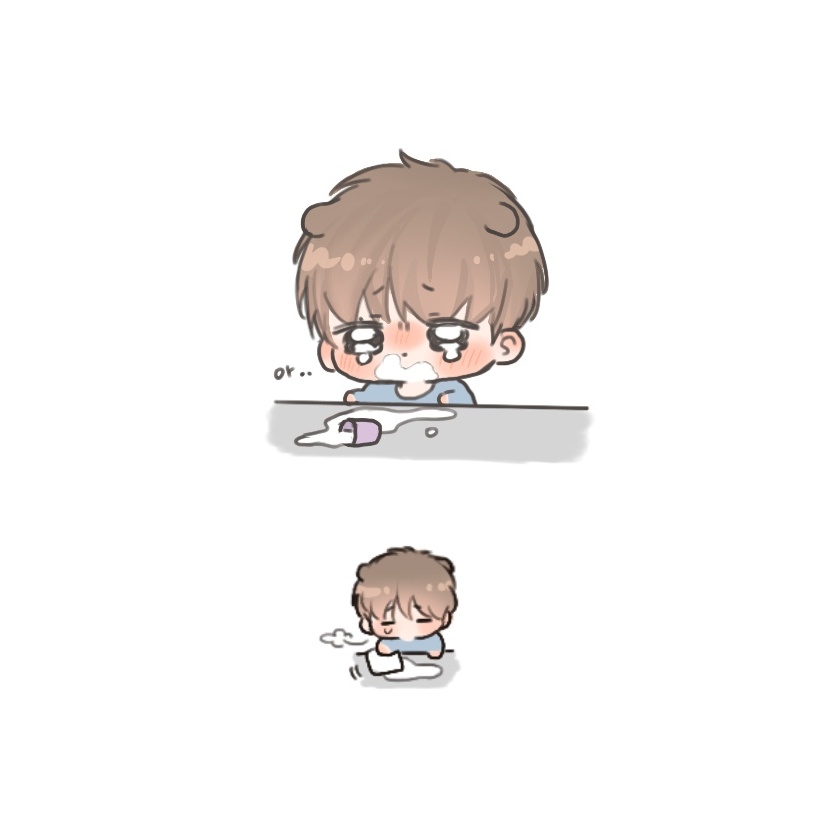 Tae tae spill his drink🐻😭🥛