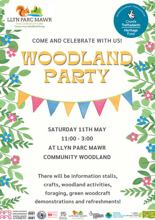 Come and celebrate with us at our Woodland Party!
11th May
11-3
Stalls, crafts, foraging, food & more!
Thanks to @HeritageFund for supporting our new Coed i Bawb project which will enhance community involvement and access!
A huge thanks to #NationalLottery players! #HeritageFund