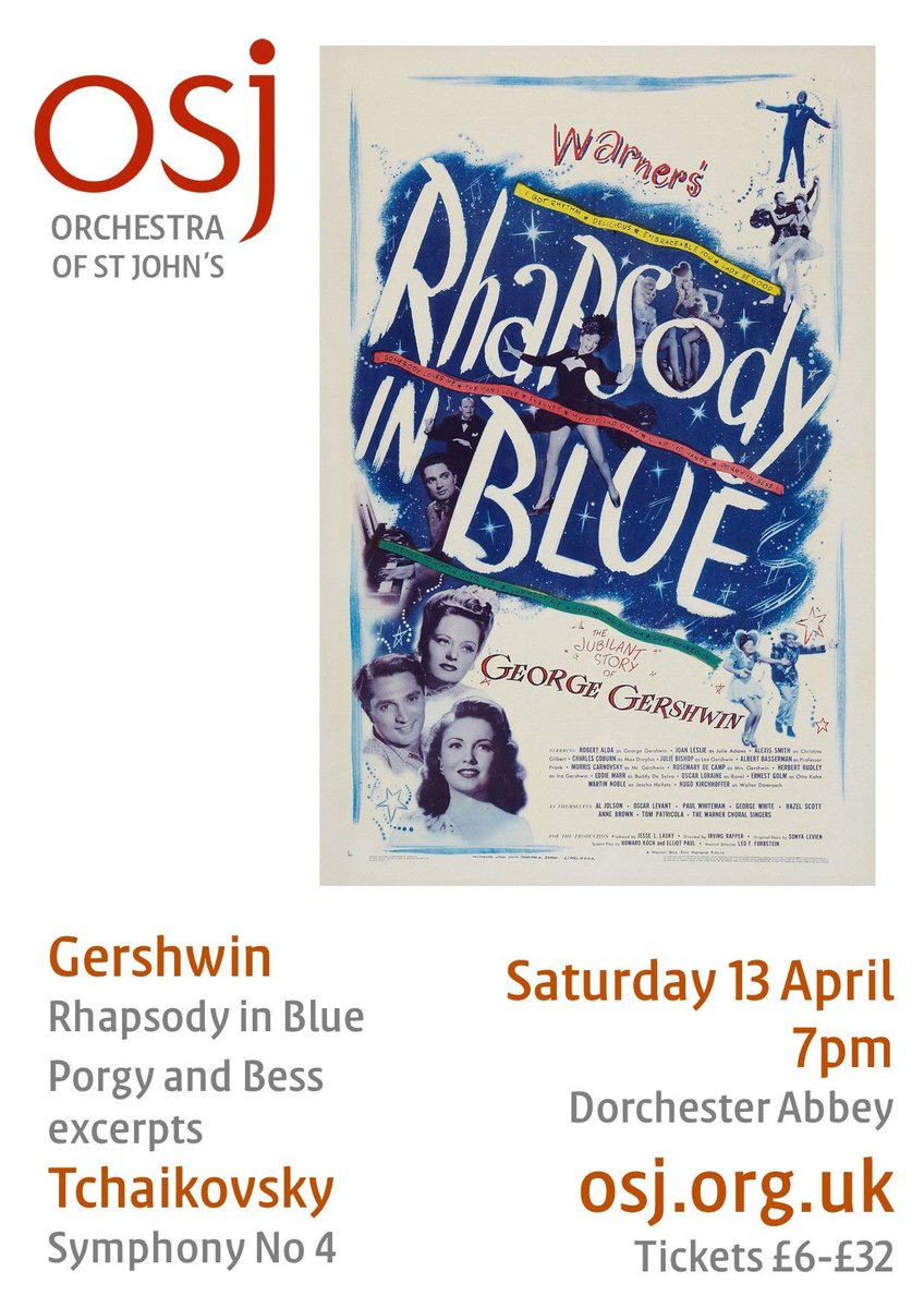 TONIGHT: Join @theOSJ @DorchesterAbbey for Gershwin and Tchaikovsky! With soprano Danielle Maihalet, Bass Chuma Sijeqa & Maki Sekiya piano #Orchestra #DorchesterAbbeyEvents #MusicOxford Tickets: buff.ly/3PUcLfg