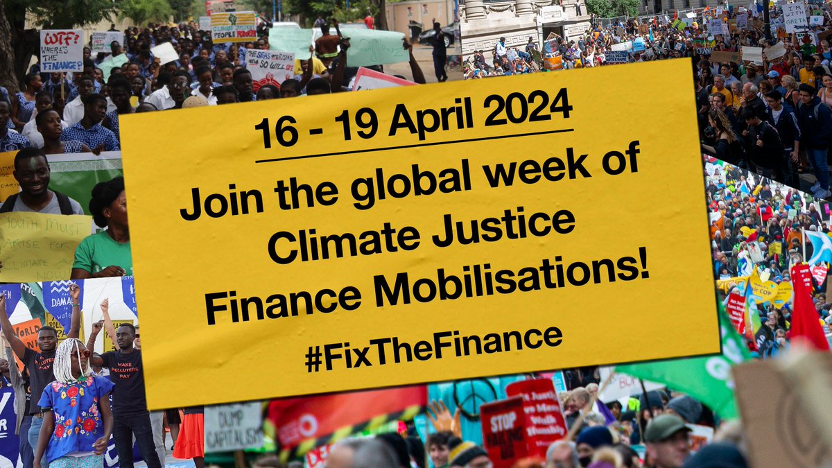 🚨Enough is enough! We need to turn the tide on the climate crisis! It's time to hold governments and banks accountable for their role in the #climatecrisis. Join the global week of Climate Justice Finance Mobilisations. #FixTheFinance 👉 actionaid.org/news/2024/clim…