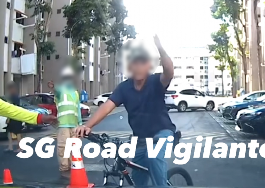 'This is not his grandfather's road': Cyclist refuses to give way to car at Tampines car park, gets slammed online bit.ly/3Q0cKqk