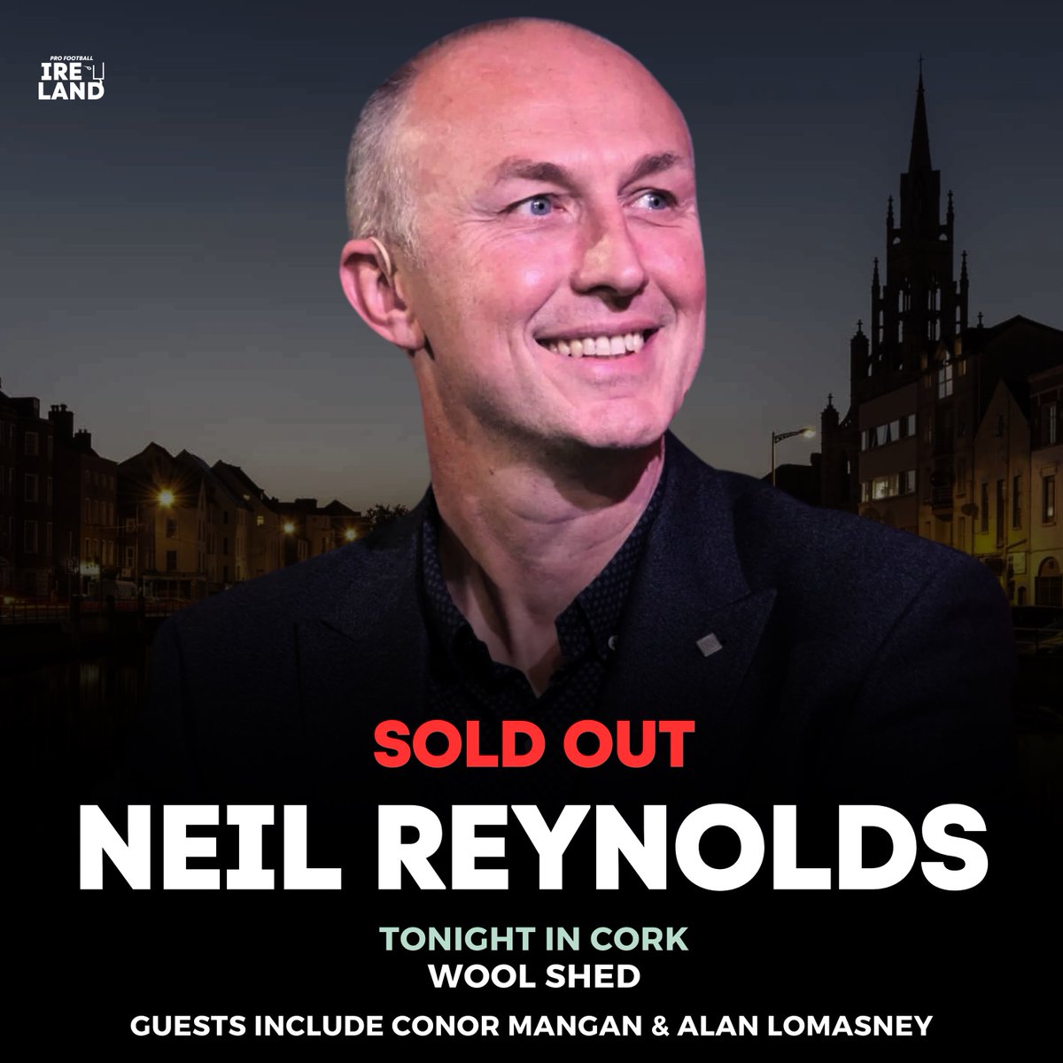 TONIGHT IN CORK: Neil Reynolds & Pro Football Ireland! Doors: 7PM Starts: 8PM Seating first come, first served Event is SOLD OUT. No tickets on door Guests include @DropkickMangan Let’s have a night! 🏈