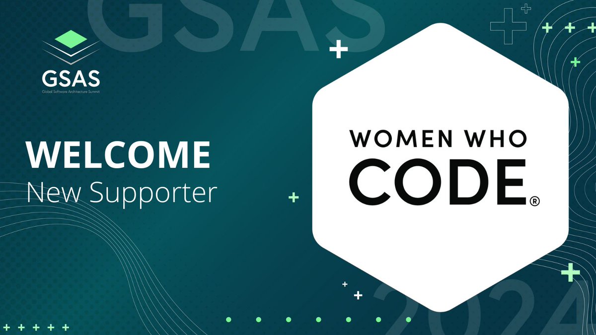 We are delighted to share that @WomenWhoCode will join us at #GSAS24 as a supporter! We appreciate your help in spreading the word about our event. 💚
