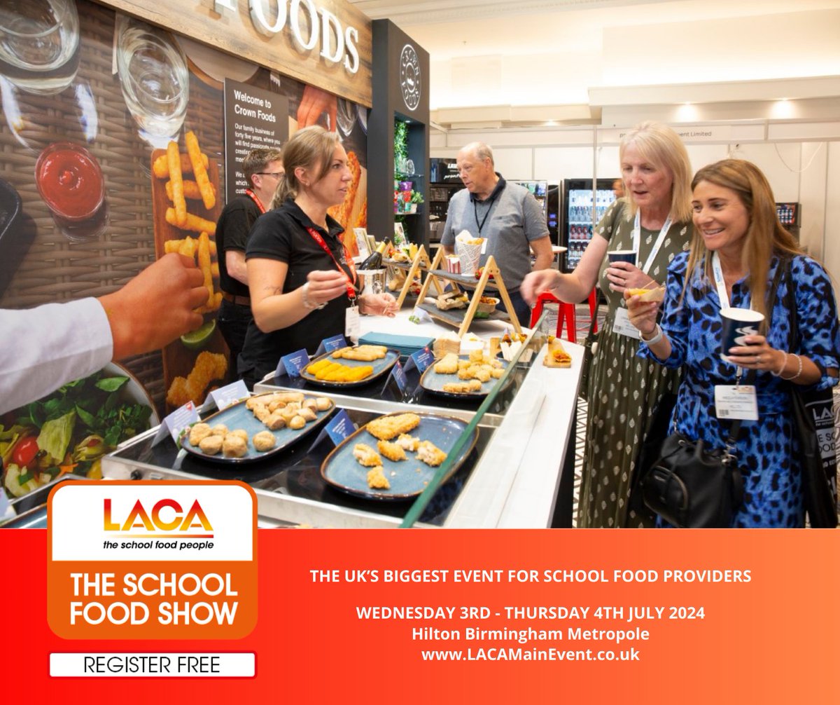 The School Food Show is the only UK event dedicated to the school food sector. With over 160 exhibitors showcasing food and beverages, equipment, systems, and services, it provides an excellent opportunity to find new ideas and solutions. Book here lacamainevent.co.uk/laca-school-fo…