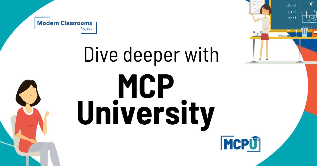 Go beyond the basics! MCP University has in-depth courses crafted by passionate educators, perfect for expanding your teaching practice. Learn more: ow.ly/bQjV50RaHgf