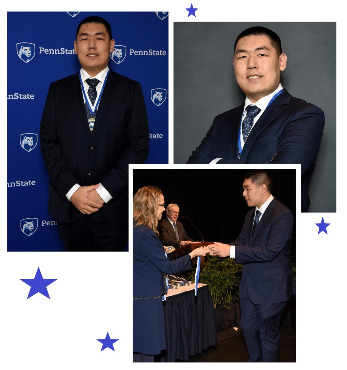 Congrats Chaojian He for receiving the Evan Pugh Scholar award which recognizes juniors in the 0.5th percentile in the university. Chaojian He has worked as a research assistant in Dr. Cynthia Huang-Pollock's Child Attention and Learning Lab. See childattention.la.psu.edu