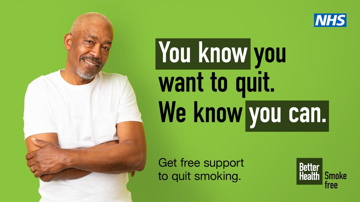 Smoking is still the single largest preventable cause of death in England – estimated to account for 64,000 deaths each year. It’s never too late to quit. Visit nhs.uk/better-health/…