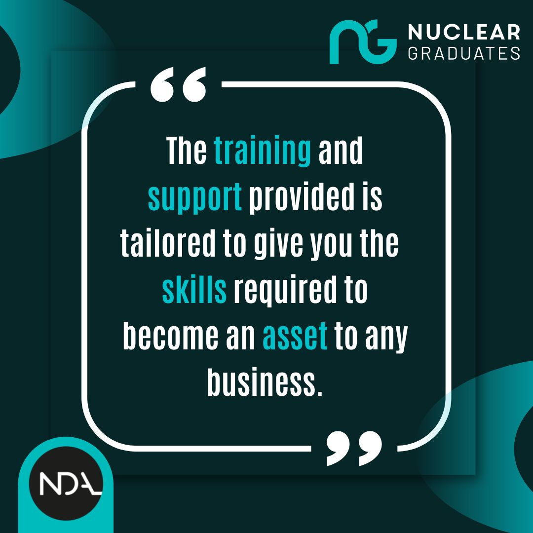 Considering a career in the Nuclear Industry? Register your interest for our 2025 cohort today - nucleargraduates.com 

#NuclearGraduates #Nuclear #Technology #Engineering #Science #CareerInNuclear #NuclearIndustry