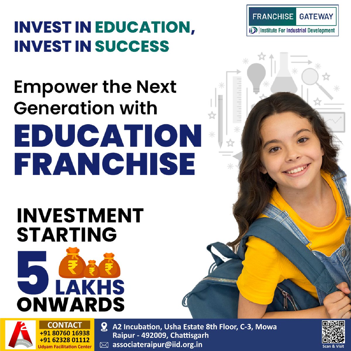 Investing in an education franchise can be a lucrative opportunity, with the potential for high returns on investment. 
For More Info Visit: - iid.org.in/franchise?asso…

#franchisegateway #EducationFranchise #InvestInEducation #FranchiseOpportunity #HighReturns #smartinvestment