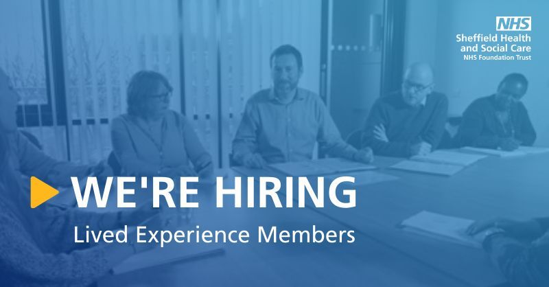SheffMHG's tweet photo. Do you have lived experience of inpatient services ?

@SHSCFT are looking for someone who has experienced inpatient mental health care as either a patient or a carer and would like to join them as a Lived Experience Project Lead.

More details: https://t.co/Y1PQDKZSoY https://t.co/Wx05p0MBdS