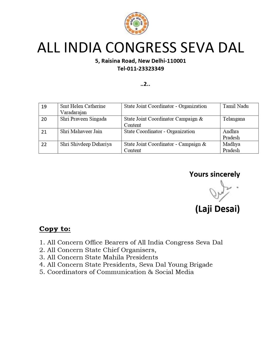 CongressSevadal tweet picture