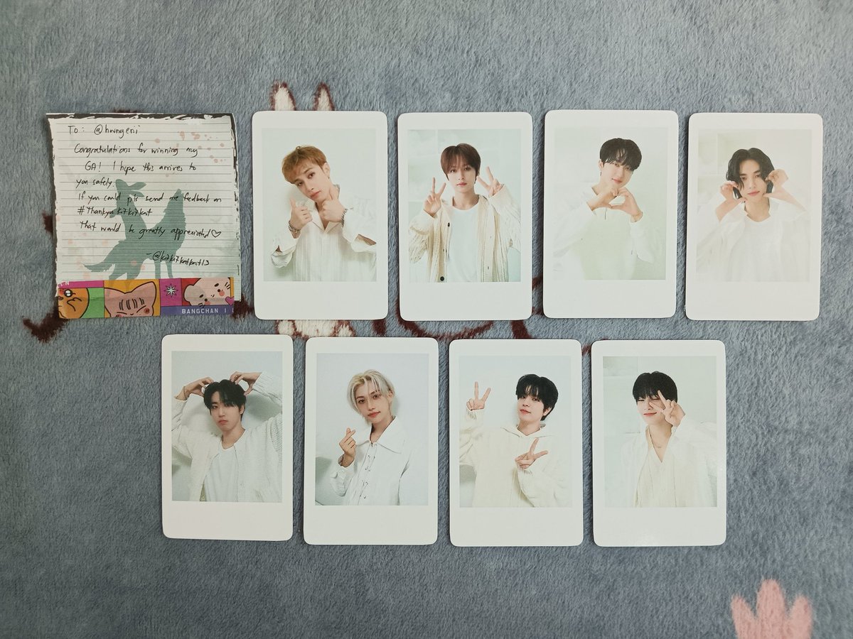 hwngerii's tweet photo. β§βββ
ββ #cherry_mails βββ
βββ§
πGA: Stray Kids 6th Anniversary SG 2024 OT8 POBs
Thank you so much @kitkitkatkat13β£οΈ i will definitely take care of these lovelies, sobrang saya ko talaga! No words could amount to the happiness, thanks to you!
#ThankyouKitkitKat π https://t.co/PUgqdJmtWl