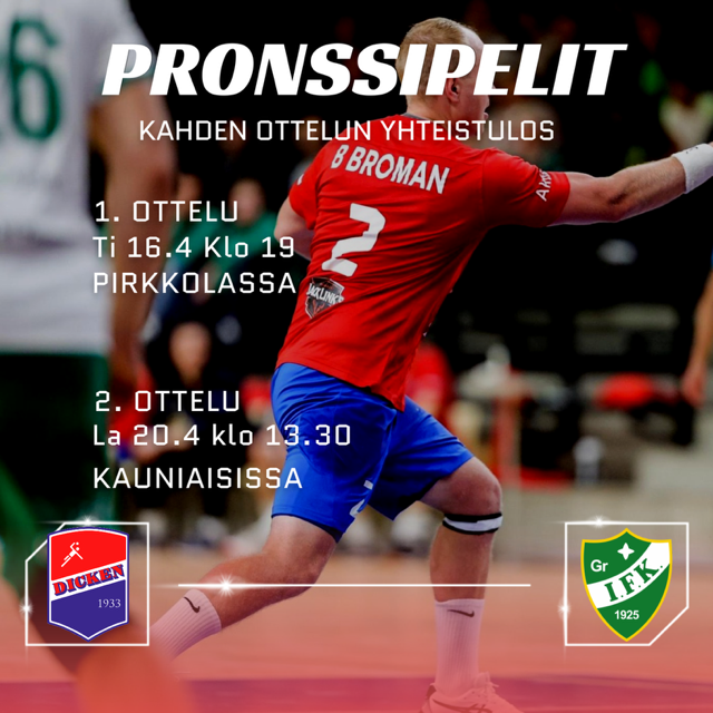 Pronssipelit alkavat tiistaina – Vastassa GrIFK! dicken.fi/index.php/herr… #käsipallo #handboll