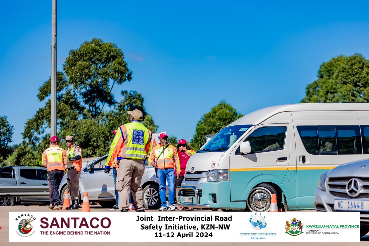 Santacokzn's tweet photo. relationship with the law enforcement to SANTACO North West. SANTACO KZN, ensuring our commuters are driven by road worthy vehicles and appropriate drivers.

Photo cred: @LindosEye https://t.co/MuVModAjF5