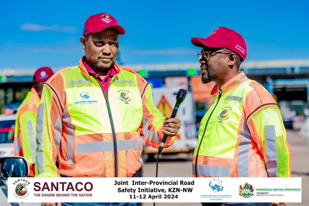 Santacokzn's tweet photo. relationship with the law enforcement to SANTACO North West. SANTACO KZN, ensuring our commuters are driven by road worthy vehicles and appropriate drivers.

Photo cred: @LindosEye https://t.co/MuVModAjF5