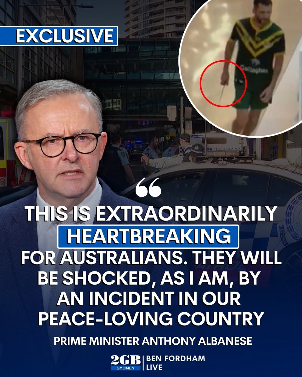 Heartbreaking and horrific. That's how the PM has described the major incident in Bondi Junction. Anthony Albanese joined Ben live. 🎧omny.fm/shows/ben-ford…🎧