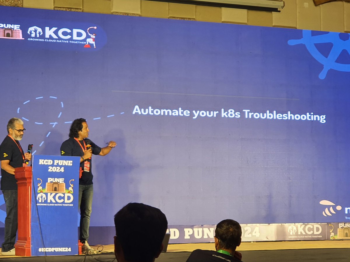 Nudgebee team on  "Automate your K8s troubleshooting"

#kcd #kubernetes #k8s #cncf #Cloud 

<a href="/KcdPune/">Kubernetes Community Day Pune</a>
