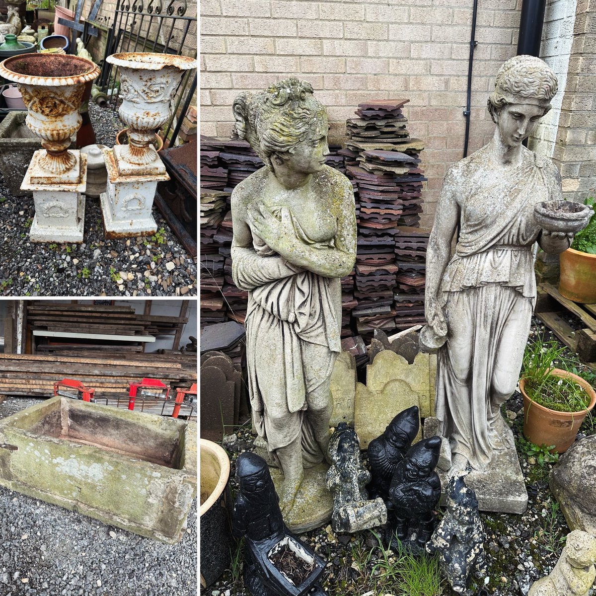 It’s time to get excited about your outdoor spaces #reclaimed #reclemationyard #gardens #gardensofinstagram #gardendesign #gardeninspiration #planters #statues #gardenlove #astraantiquescentre #hemswell #lincolnshire