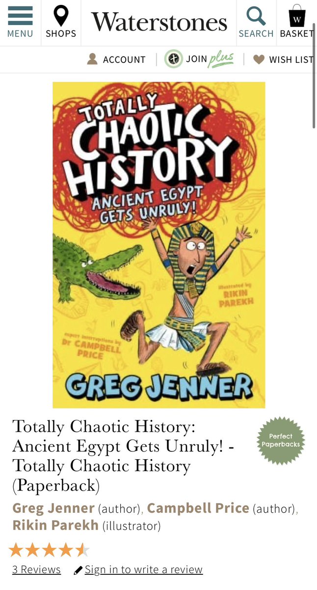 A reminder my funny new children’s history book Totally Chaotic History is in your local Waterstones, or available online - and it’s dead cheap!