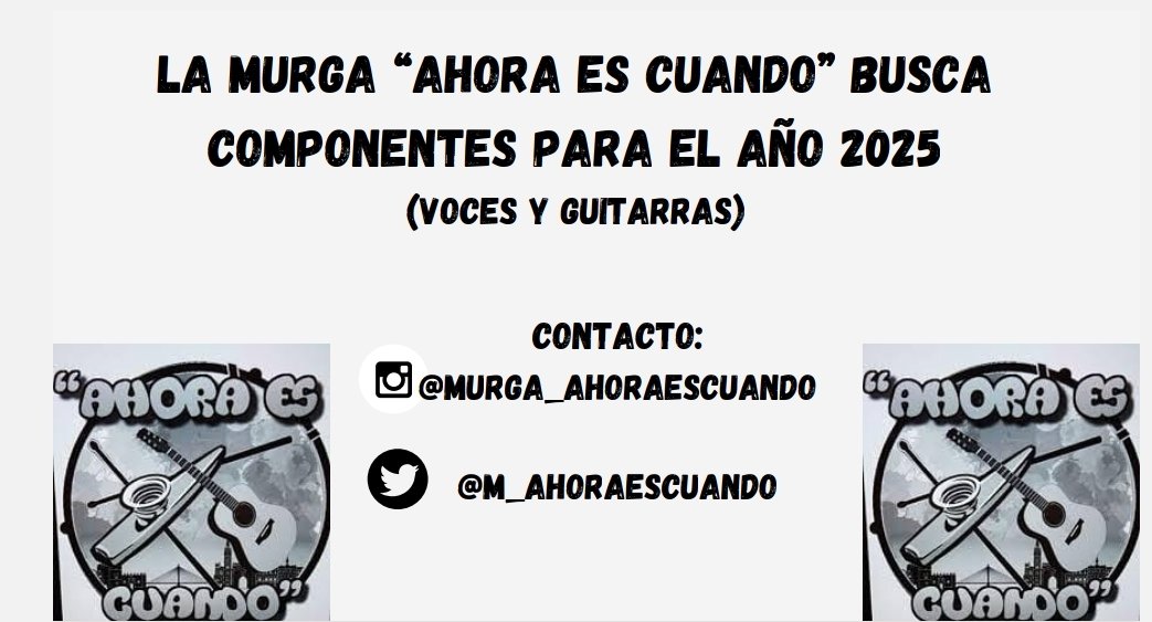 Por favor miles de RT a ver si este año puede ser un grupito de 20 por lo menos (me conformo con 11) que le lleguen a todos los carnavaleros que un RT no cuesta hombre <a href="/m_ahoraescuando/">Ahora es Cuando Murga</a>