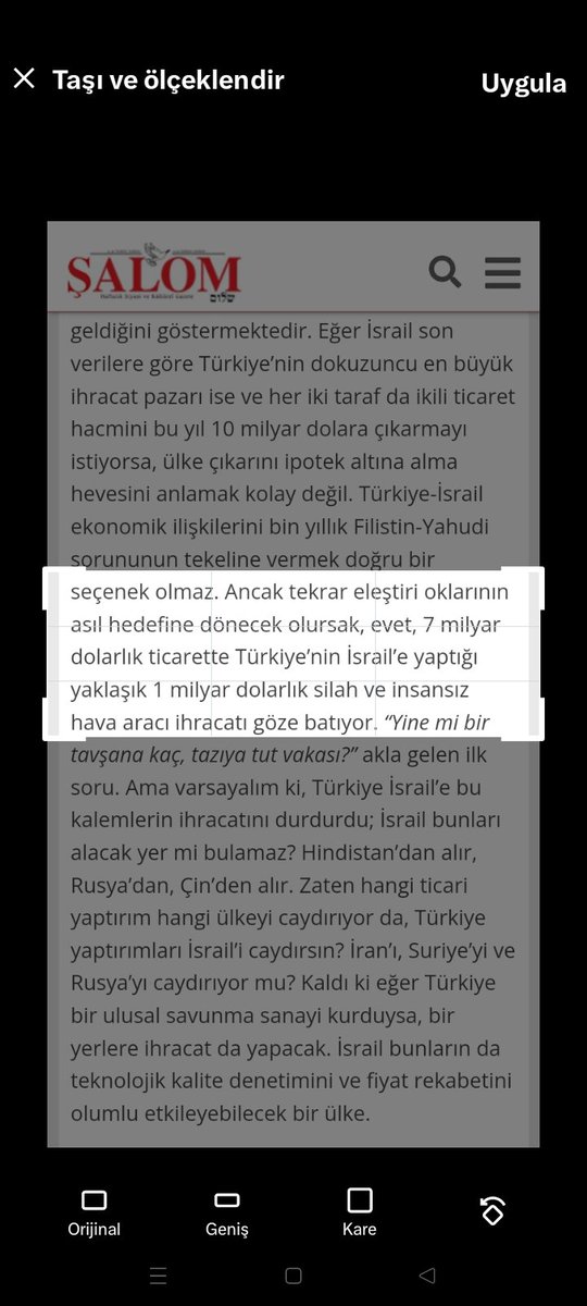 Haftalardır twit atıyorum. Türkiye'den yayın yapan Şalom gazetesi 20 Mart yazısında İsrail'in Türkiye'den 7 milyar dolarlık insansız hava aracı aldığını yazıyor. Tık yok, satan kim, haber tekzip edilmemiş, ne oluyor ?