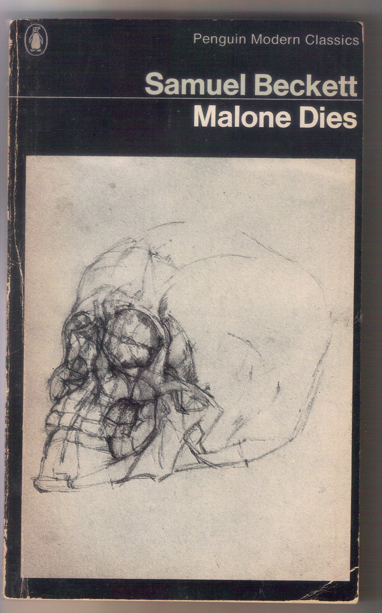 1st pubd 1951, this plotless narrative of the nightmares & visions of an incarcerated old man - the middle of a ‘trilogy’ by Irish novelist, playwright, short story writer, theatre director, poet, Samuel Beckett (born #OTD 1906, d 1989). Spoiler alert: Malone Dies. Penguin 1968.