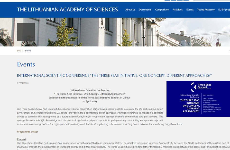 It was our honour and pleasure to organize the conference on the #3SI in cooperation with the Lithuanian Academy of Sciences. Thank you, Professor Jūras Banys, President of the Academy. Great thanks to Dr Andrius Bernotas, Head of the Organising Department lma.lt/news/2225/645/…