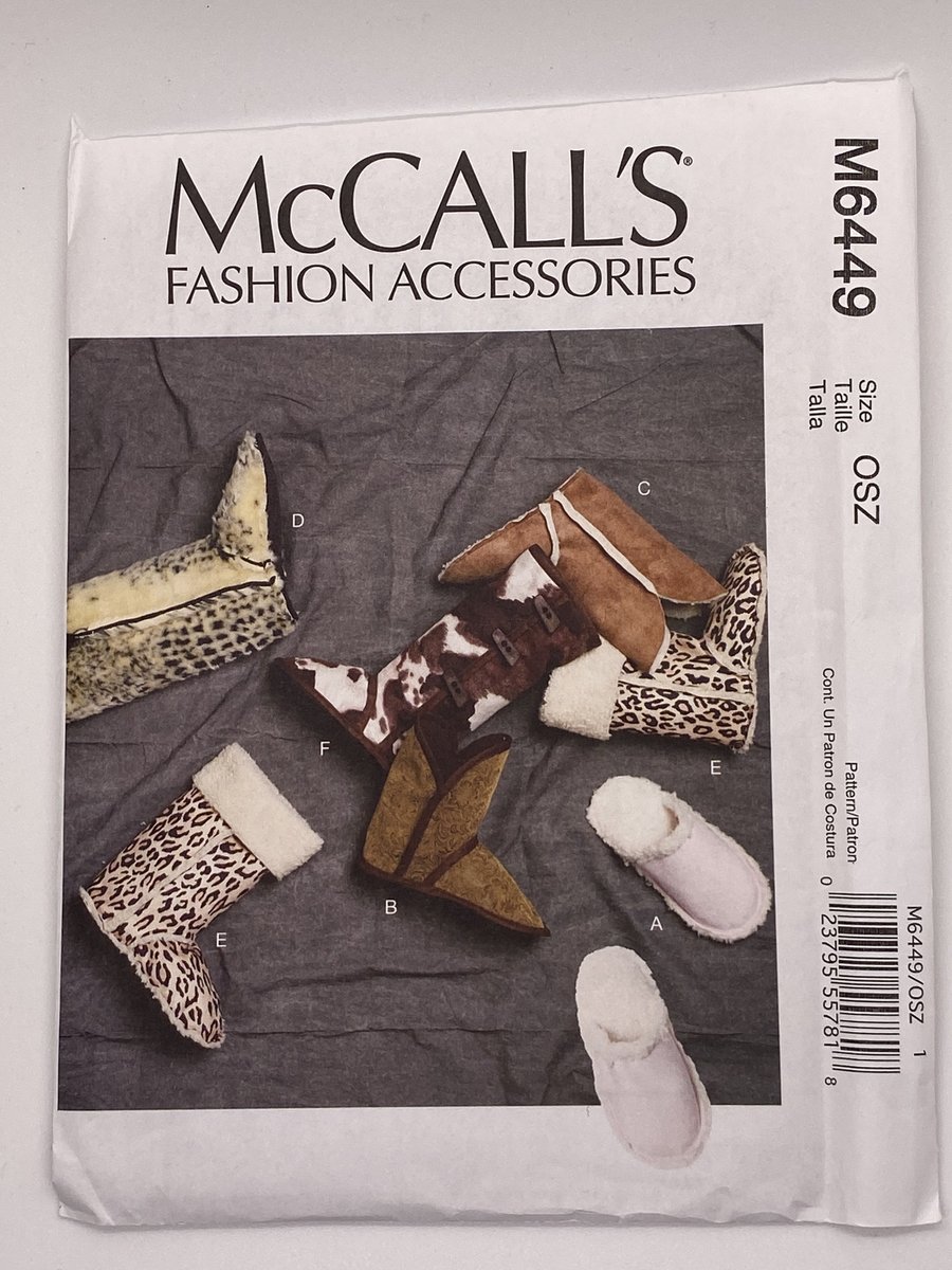 McCalls slippers pattern 6449, McCalls sewing pattern, slippers pattern, UNCUT/FF tuppu.net/2ed29407 #EtsyShop #FourthofJuly #MemorialDay #HandmadeGifts #FathersDay #Etsy #MothersDay #M6449Slipper