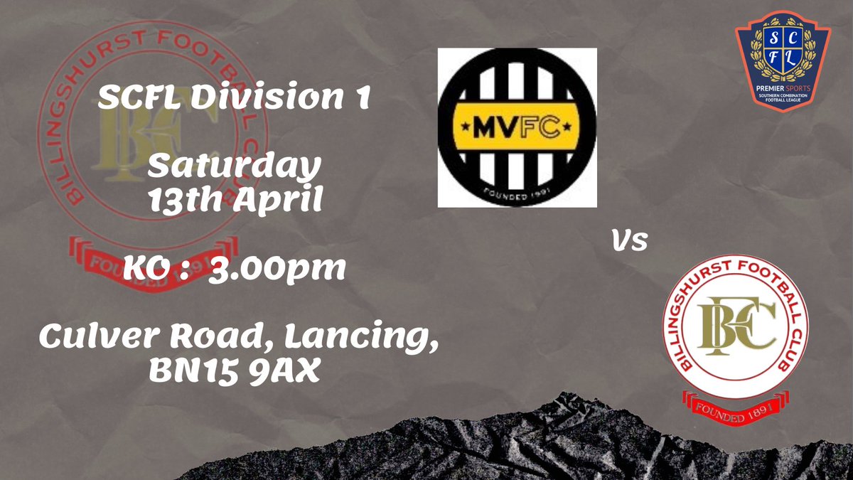 It's a @billingshurstfc visit to Lancing this Saturday to face @MontpelierVilla. 3pm KO but leave early given the A27 closure. Also you might need to raid your piggy bank to get in: Adults - £10, Concessions - £7, U16s - £5