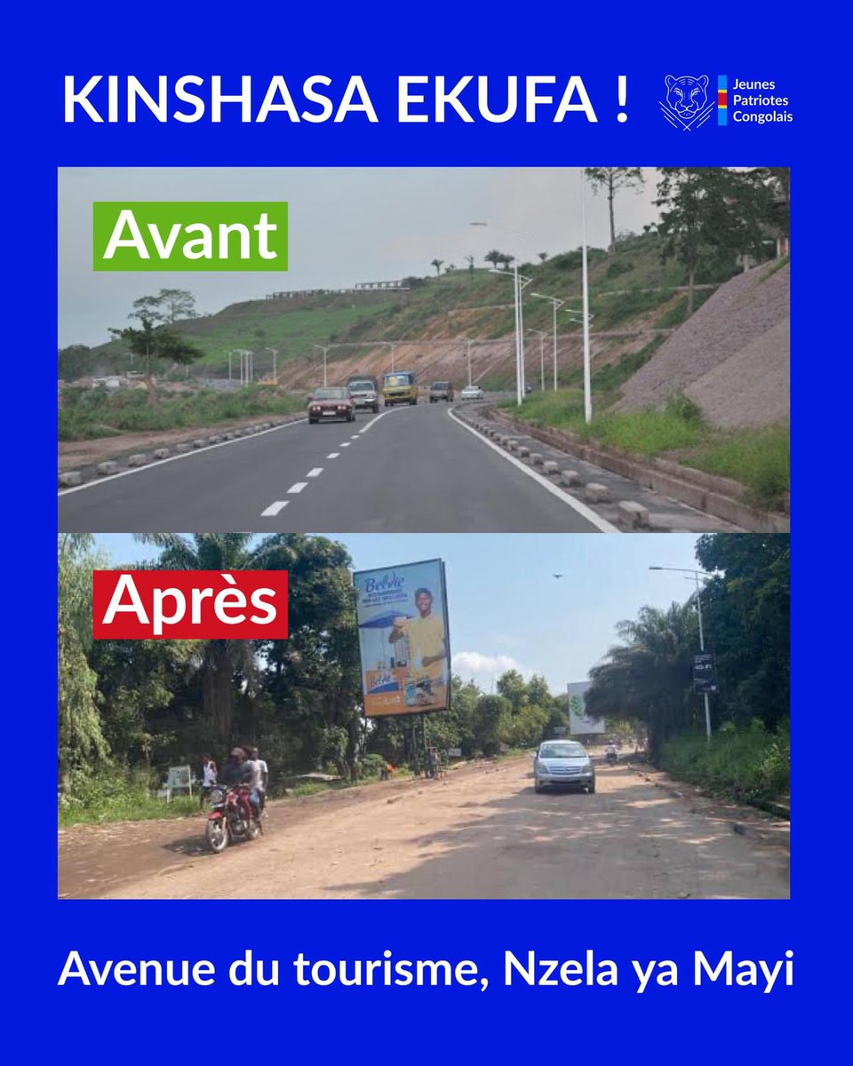 Avenue du tourisme sous #Joseph_Kabila et sous Felix Tshilombo.