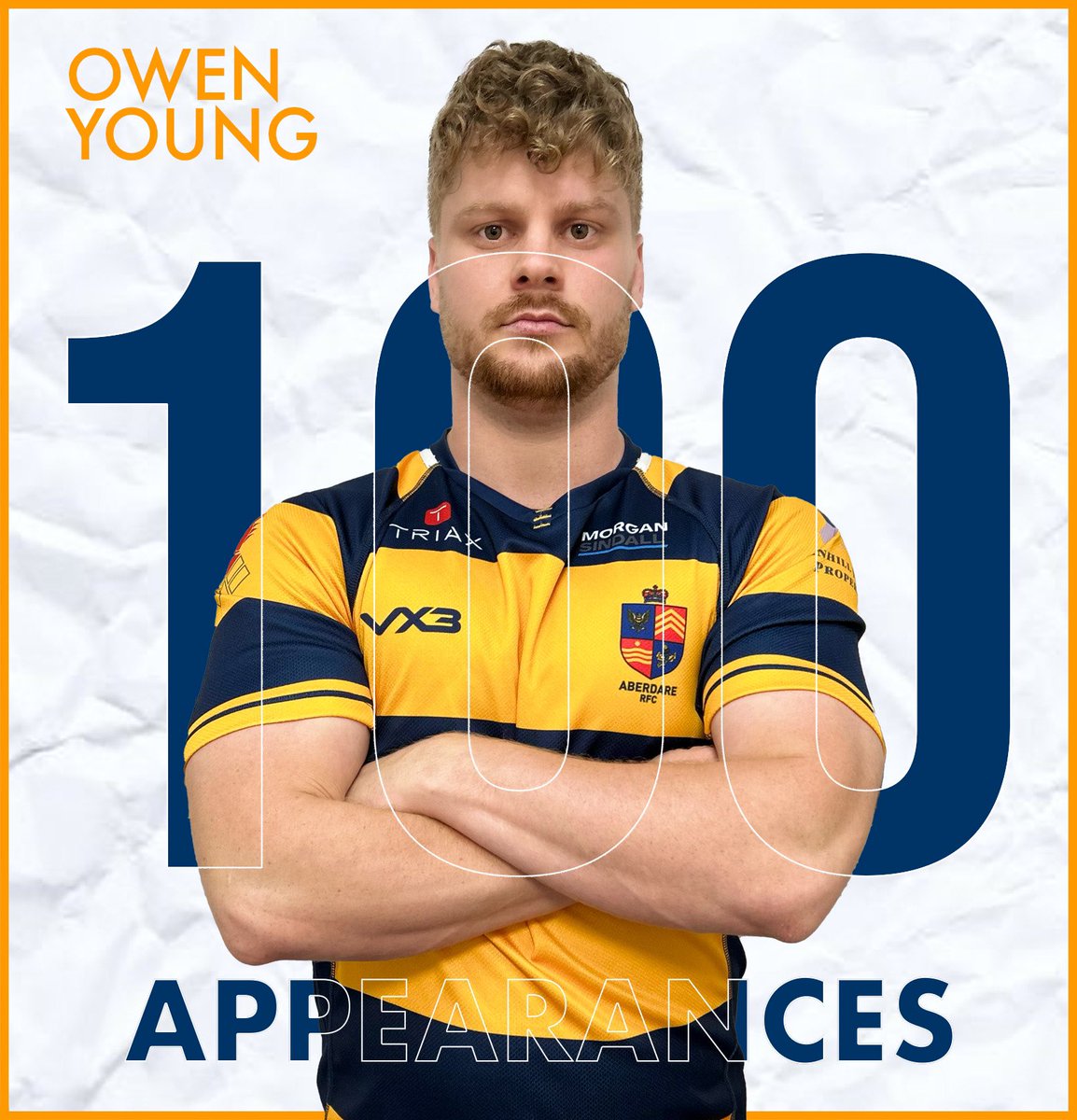 Congratulations to Owen Young who’ll make his 100th Senior appearance today for the club 💛💙🐍👏🏻