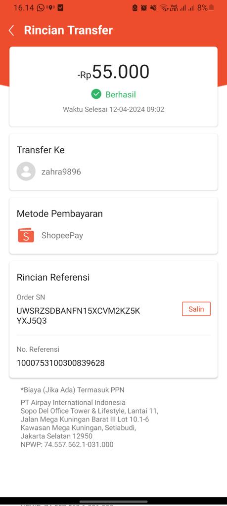 gwsforus's tweet photo. Ini bukti tf nya, pp wa, nomer payment #zonauang #zonaba #penipu https://t.co/69lFIarYeT