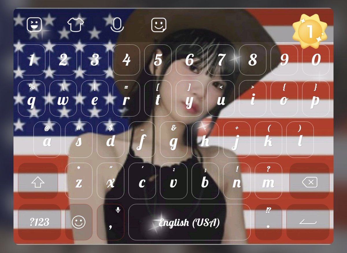 We love Kim Chaewon!!! Give our viral Chaewon flag keyboard a try. Download here: h5.facemojikeyboard.com/ugc-skin?id=95…