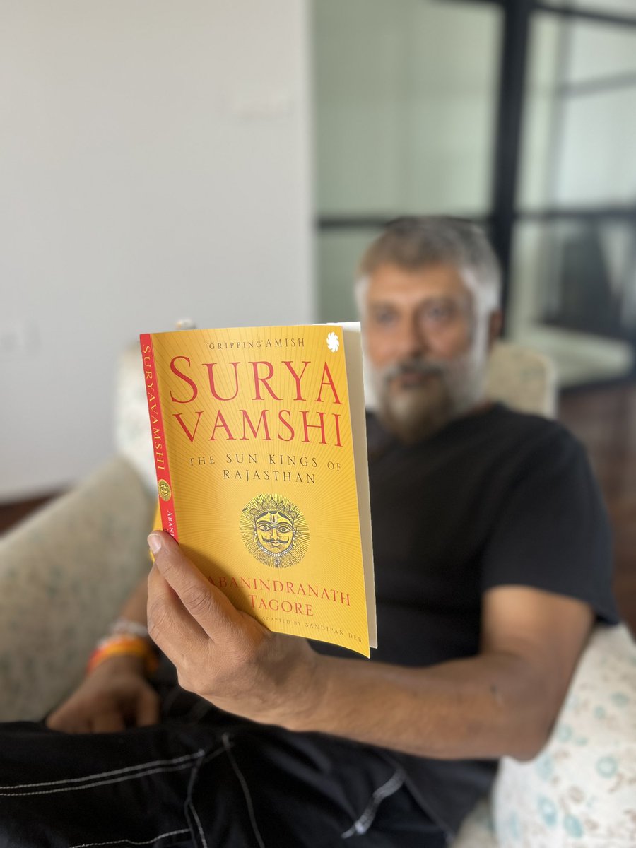 So delighted to read @sandipanthedeb’s Engrossing new book “Surya Vamshi”. It’s a brilliant adaptation of Abanindranath Tagore’s original. Buy and read it asap. For those who are not aware, Sandipan da edited my first book #UrbanNaxals.