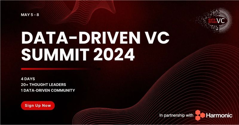 AndreRetterath's tweet image. Super excited to announce the first-ever Data-Driven VC Summit 2024🔥

4 Days. 20+ Speakers. 1 Community.

summit.datadrivenvc.io