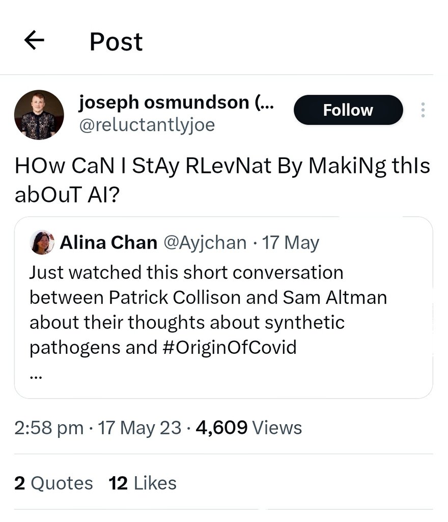 Some examples of abuse/harassment of Dr Alina Chan. The one on the left from a science blogger who has interviewed Kristian Andersen and Eddie Holmes on his podcast, on the left an assistant biology prof and author of 'Virology'.