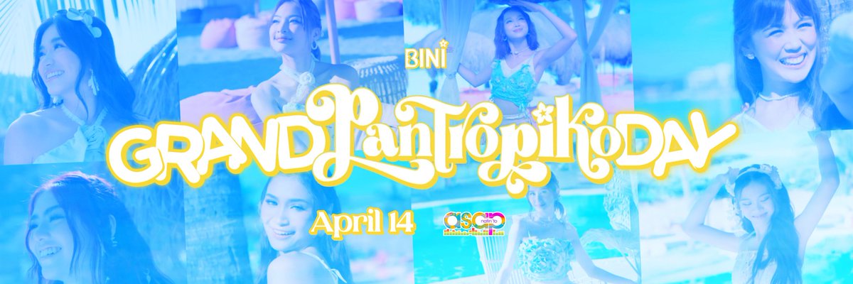 THE GRAND PANTROPIKO DAY ON ASAP NATIN 'TO! 🌸 

The Nation’s Girl Group BINI gears up for an all-out performance of “Pantropiko,” alongside several Kapamilya artists, for all the Blooms worldwide this Sunday (April 14).

#ASAPGrandPantropikoDay
#BINI #BINI_Pantropiko
@BINI_ph