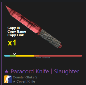 cs2wills's tweet photo. 💖Paracord Knife | Slaughter💖

🎁Giveaway🎁

To Enter:
👋Follow 
🔂Retweet &amp; Like 
🫶 Tag Friends
Comment WHY you need this or want this?

⌛Winner Announced | 7 Day⌛

#csgo #counterstrike #csgoskins #globaloffensive #CSGOGiveaway #csgoskinsgiveaway https://t.co/NEpfz2FYDn
