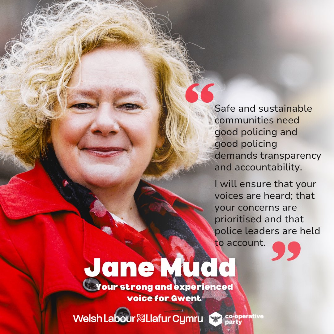 I know that safe and sustainable communities demand good, transparent policing. I’ll bring my experience to the role, ensuring that your voice is heard. For a strong and experienced voice for Gwent, vote Labour on May 2nd 🌹