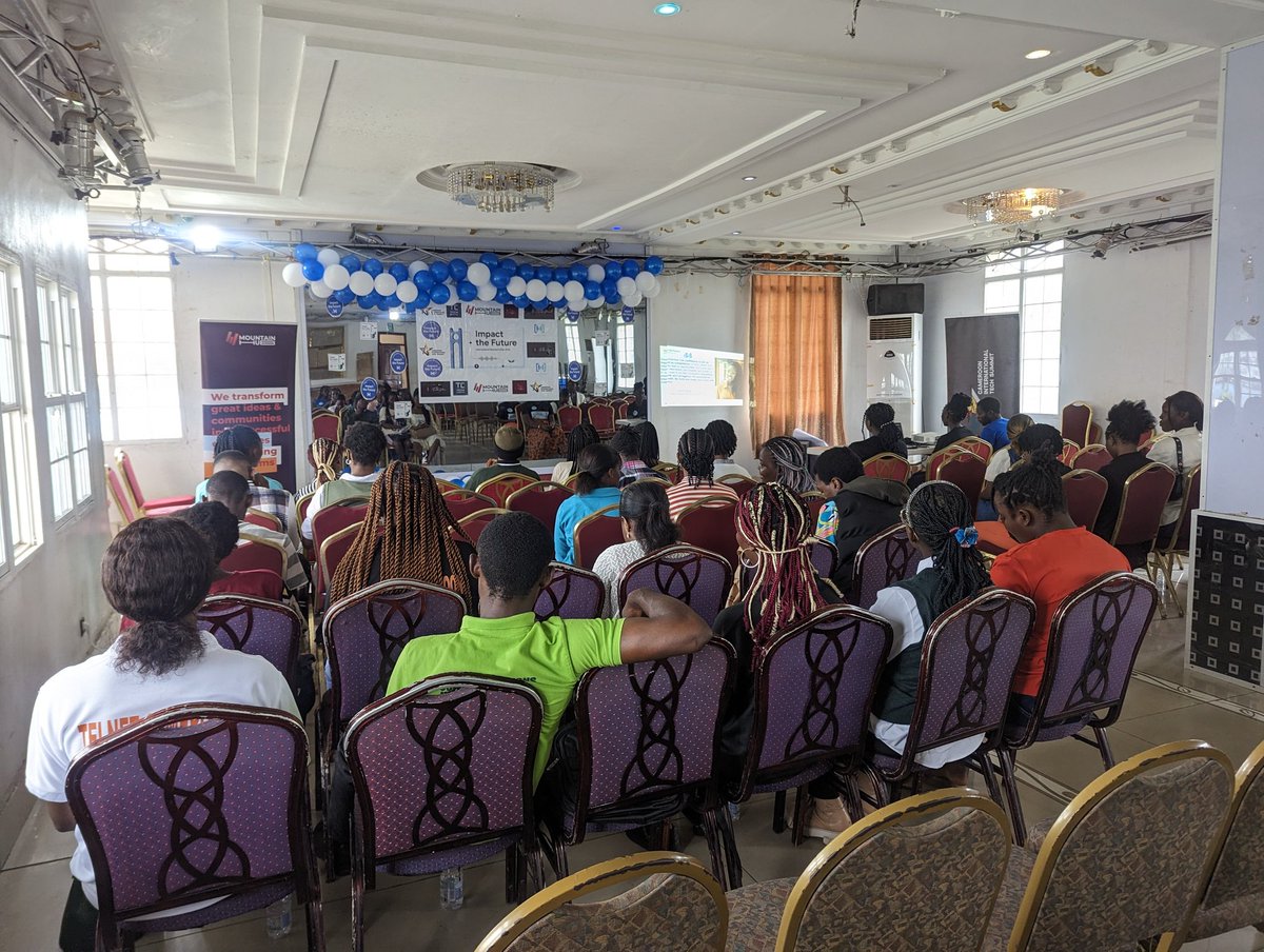 AsongnaFrank's tweet photo. We have begun at the IMPACT THE FUTURE event here at Chariot Hotel Buea. Exciting 😁
#ImpactTheFuture 
#IWD2024
 #WTMBueaIWD2024 https://t.co/rHXlXfokwI