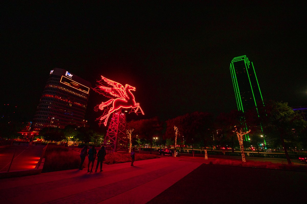 One of my own photos. I took this shot of the original Pegasus in Dallas a few year ago. This is the Pegasus that first landed in downtown Dallas in 1934, perching atop what was then the city’s tallest building: the 29-story Magnolia Hotel. It was there until 2000, when severe…