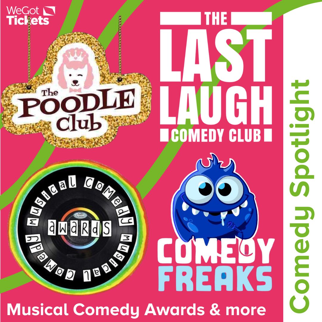 There's loads of great comedy around the UK tonight, including @musicalcomedyuk, @thepoodleclub, @lastlaughcomedy, Comedy Freaks and more. Check our #WGTComedySpotlight listings to pick up last minute tickets to your local comedy club now.

🎟️ wegottickets.com/af/586/comedys…